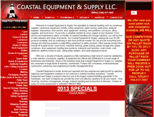 Tablet Screenshot of coastalequipandsupply.com